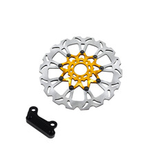 14" Floating Gold Front Brake Rotor w/Caliper Adapter for Harley 18-later FLSB