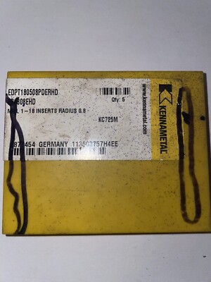 KENNAMETAL EDPT 180508PDERHD KC725M Indexable Inserts QTY 2 | eBay