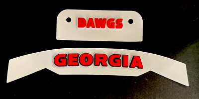 3D Bumpers - Georgia F7 Bumper Set for a Full Size Football Helmet