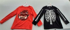 The Children's Place pumpkin and skeleton Halloween shirts boys size 5/6