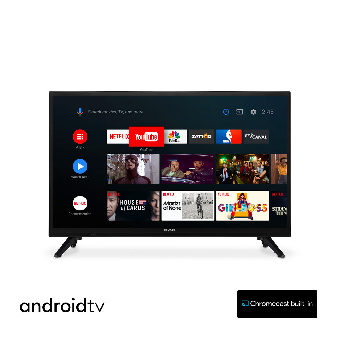 Thumbnail - Hitachi 24he2202 24 Zoll 61 Cm Smart Androidtv Wifi Bluetooth Hd Led