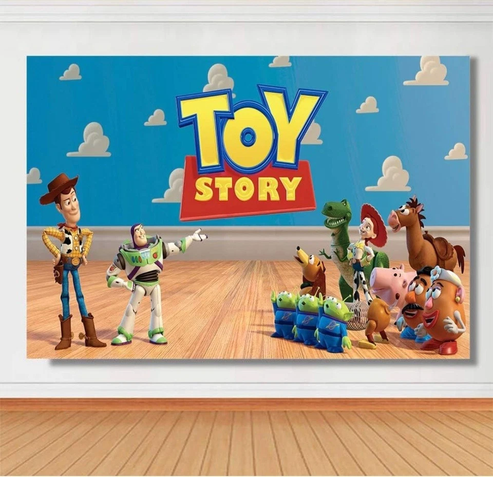 5X3英尺玩具总动员主题摄影背景,用于派对 — 第 3/4 张图片