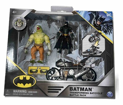 DC Comics, Batman Transforming Batcycle Battle Pack W/ 4