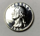 1960 Proof Washington Brilliant Silver Quarter CP10859