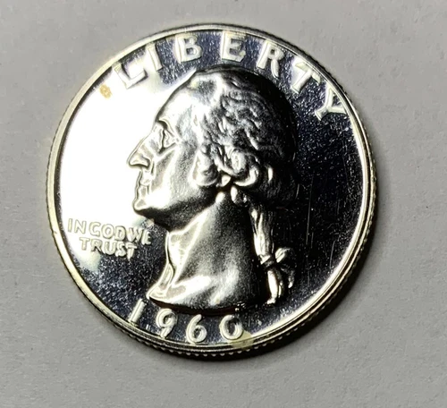 1960 Proof Washington Brilliant Silver Quarter CP10859