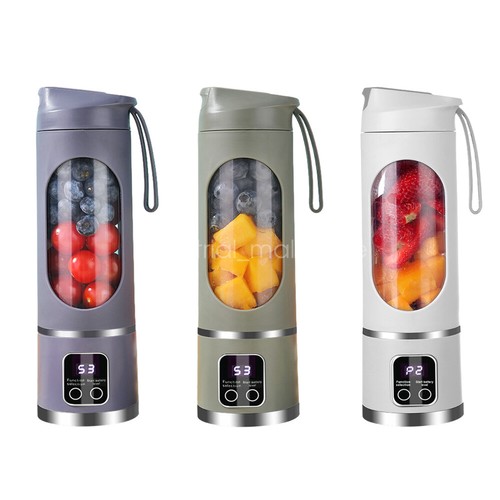 Portable Mini Electric Juicing Cup Digital Display USB Rechargeable Juice Maker - Imagen 23 de 27