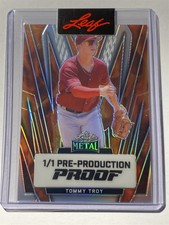 TOMMY TROY diamondbacks 2024 Leaf Metal Prismatic FIRE Proof 1/1 (B2)