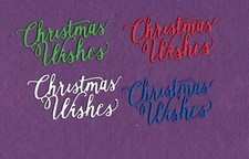 CHRISTMAS WISHES die cuts scrapbook cards