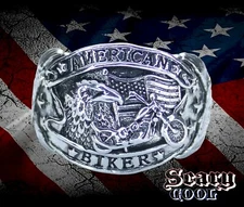 New Motorcycle American Biker Flag Eagle Mens Gothic Ring 