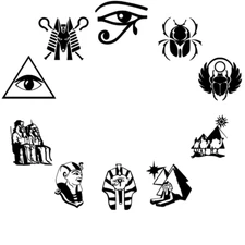 Egyptian Spirit Vinyl Decal Sticker Car Window Pharaoh Sphinx Pharaoh Pyramid