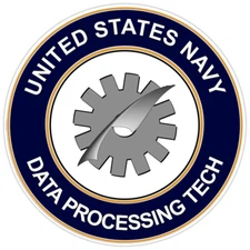 U.S. Navy Data Processing Tech Bumper Sticker Military Vinyl Soldier Decal 5"