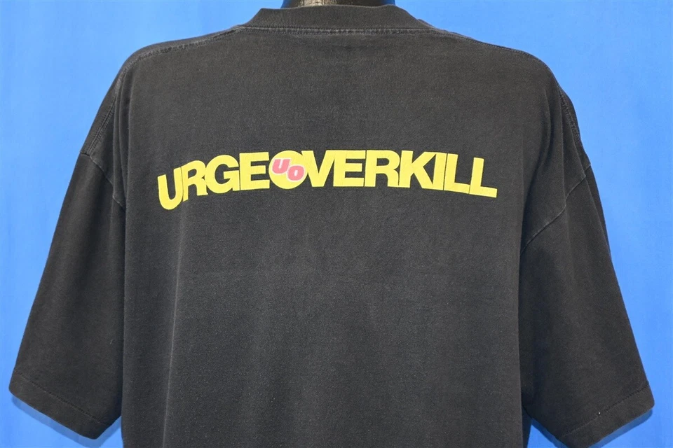 vintage 90s UO URGE OVERKILL SATURATION STUDIO ALBUM ALT ROCK BAND t-shirt 2XL - Image 3 of 4