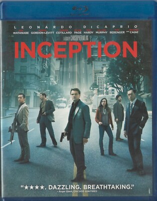 INCEPTION (Blu-ray 2010 Movie) Leonardo DiCaprio, Ellen Page, Tom Hardy,