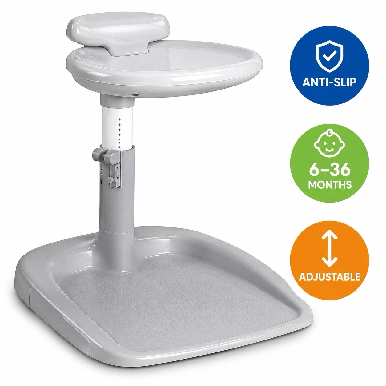 Baby Bath Shower Stand Adjustable Anti Slip Toddler Bath Support Gray
Opens in a new window or tab