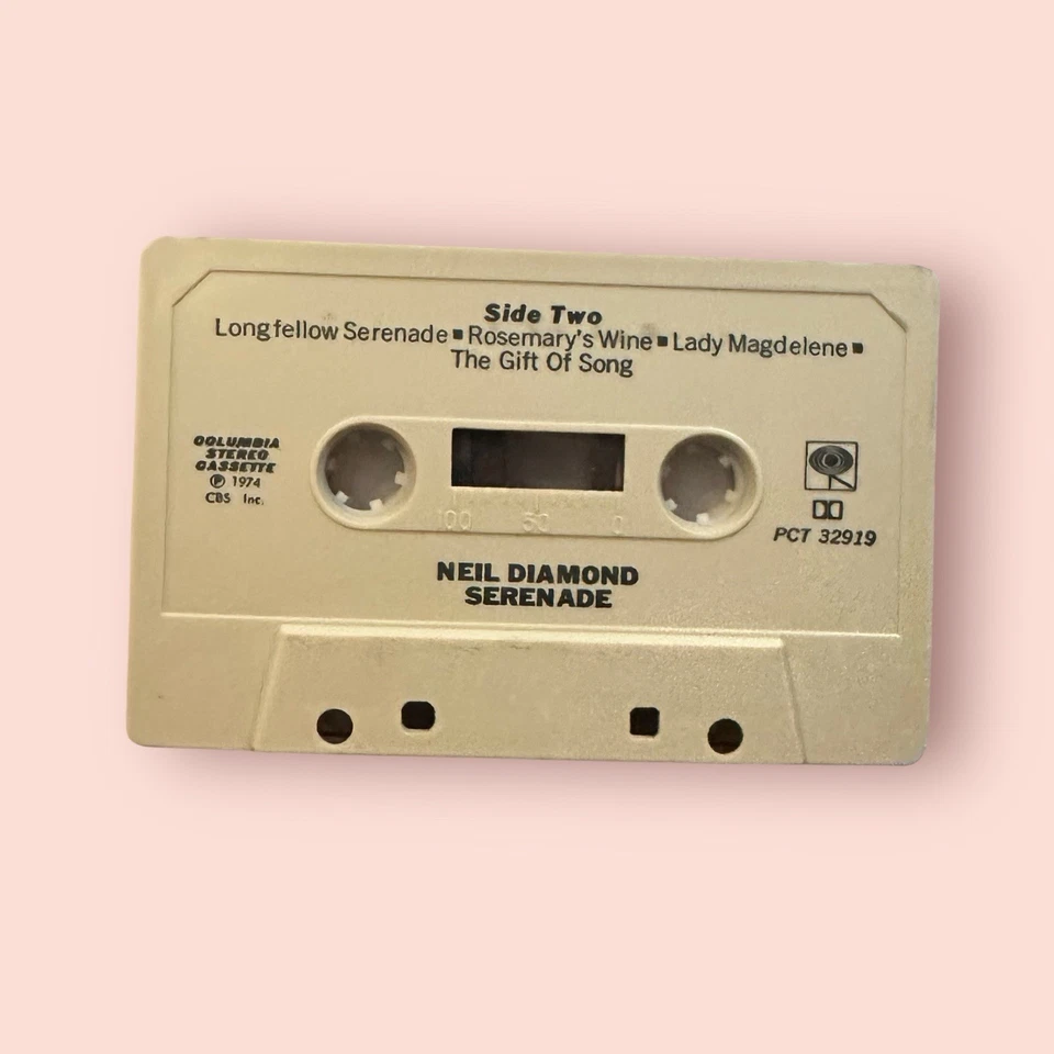 Neil Diamond Serenade 1974 Cassette Tape Columbia Records Vintage VTG - Image 4 of 4