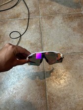 Oakley Radar EV Fahrrad-Sonnenbrille Weiß, r...