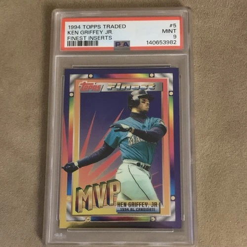 Topps 1994 Traded Finest Ken Griffey Jr #5 PSA 9 Insert Seattle Mariners