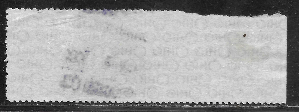 HICK GIRL-USED STATE OF OHIO 15 CENTS WINE TAX STAMPS  SERIES 1933        X5971 - Image 2 of 2