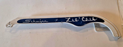OEM Schwinn 20' Wing Tip Chain Guard 1970's fits Lil Chik Stingray White Blue
