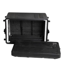 6U Rack Case Watertight, Rackmount Flight Cases w/Microphone Compartments
