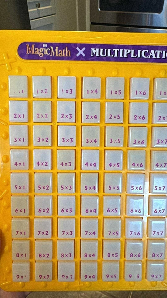 Vintage 1993 Lanard Learning Games Magic Math Press & See - Multiplication - Image 3 of 4