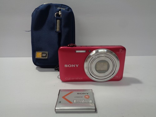 Sony Cyber-Shot DSC-WX80 16.2MP Digitalkamera mit Akku - Rot - Getestet