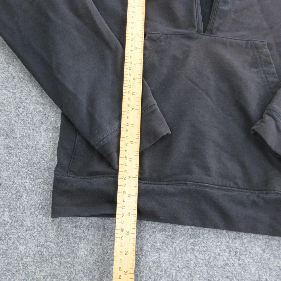 Sudadera con Capucha Patagonia Para Mujer Pequeña Negra Algodón Orgánico Pullover Bolsillo Canguro Foto 4 de 4