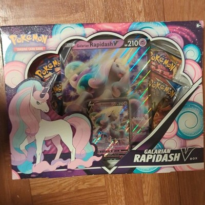Pokémon TCG Galarian Rapidash V Box 2021 English 4 Packs