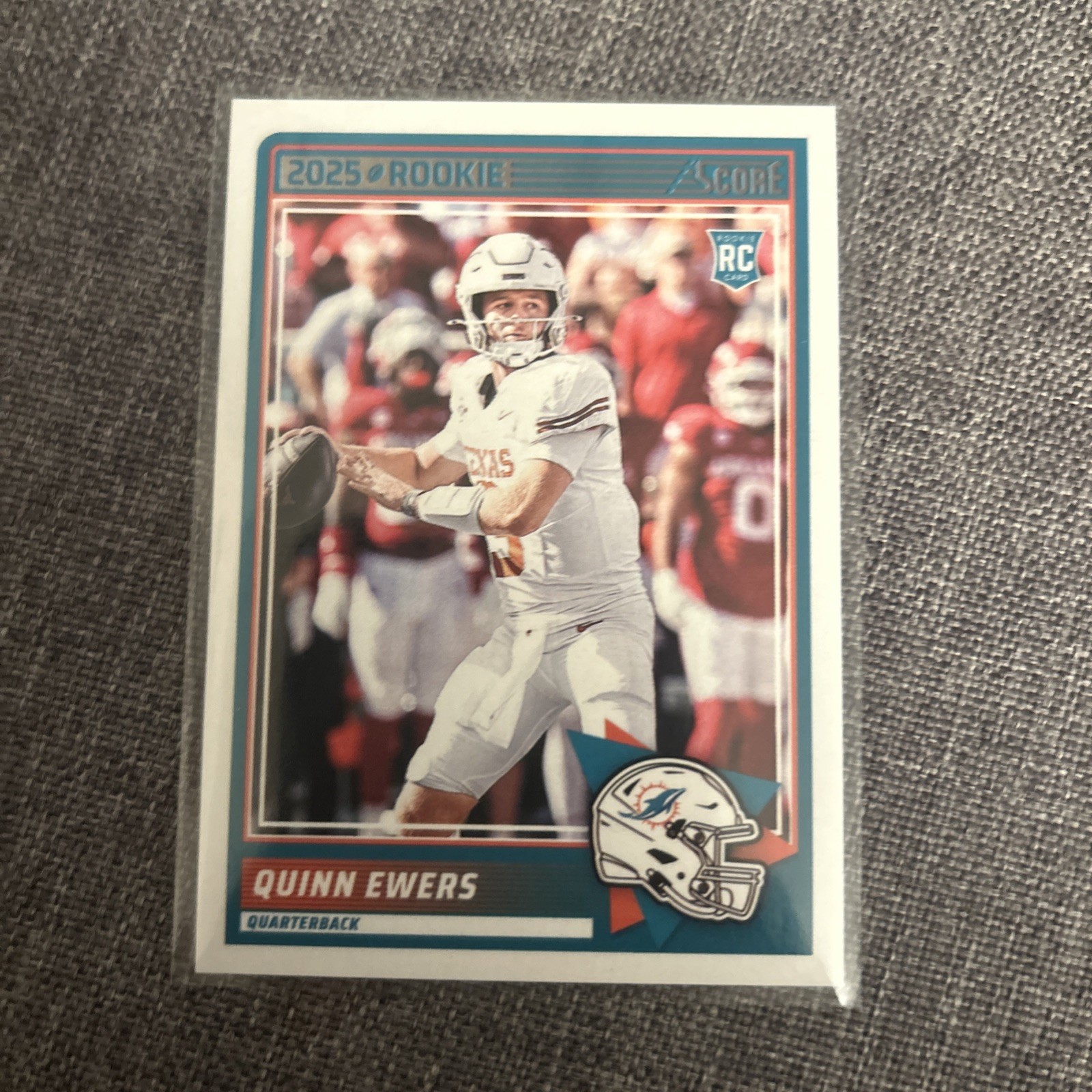 2025 Panini Score Football Quinn Ewers #75 Rookie RC Miami Dolphins
