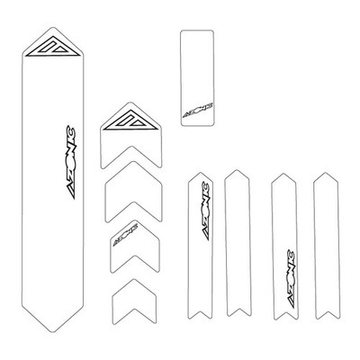 Azonic Rahmenschutz klar XL MTB Downhill Frameguards