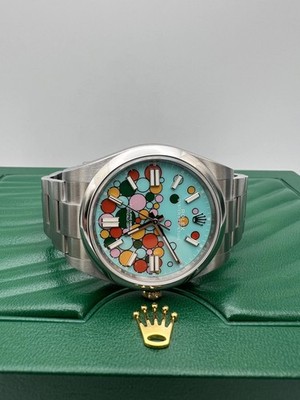 Rolex Oyster Perpetual 114300 39mm Custom Celebration Dial Box