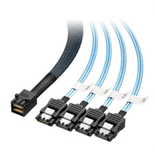 Internal Mini SAS HD to SATA Cable, 3.3Ft/1M
