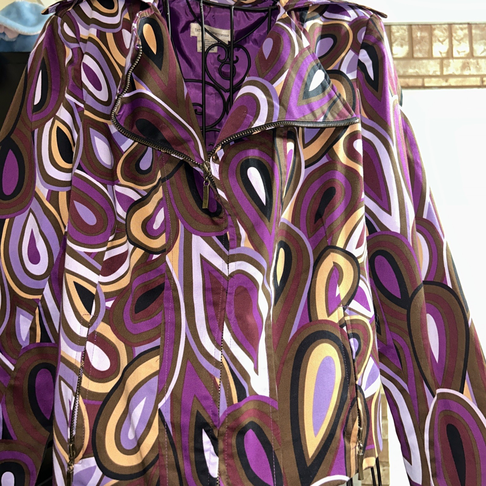 Patrick Christopher Women's Jacket Large Paisley … - image 2