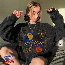 Halloween Spooky Season Pumpkin Sweatshirt Fall Apparel