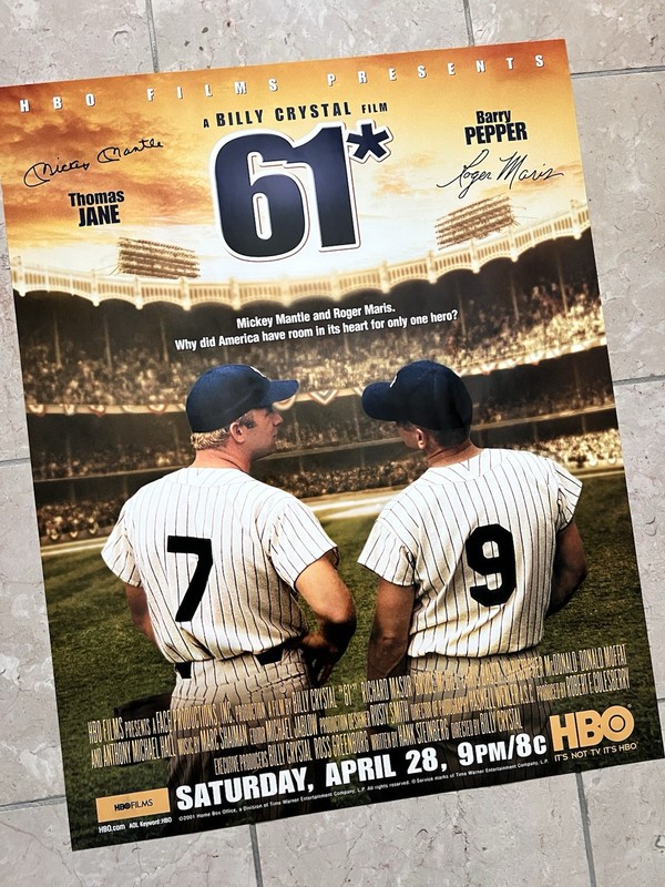 61* Poster HBO Yankees SGA Stadium Exclusive Giveaway Mantle Maris Aaron Judge