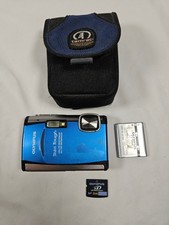 Olympus Stylus Tough-6000 Blue TESTED WORKS WITH Case Memory Card - No Charger