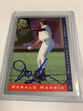 1993 Classic Best Donald Harris Oklahoma City 89ers AUTO