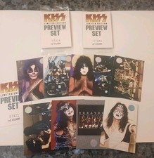 LOT of (3) 1997 KISS Limited Edition Preview Sets #/10,000 - Frehley, Simmons 