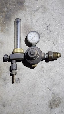 Vintage Airco Argon Brass Flowmeter Regulator
