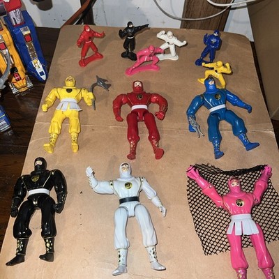 I m 1995 Bandai Mighty Morphin Power Rangers The Movie Figures Lot of 12 total 