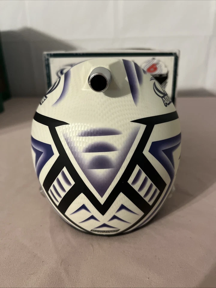 Trevor Bayne 2017 Advocare Mini réplica casco blanco Roush Fenway Racing Foto 4 de 4