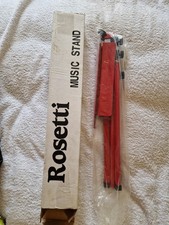 Supporto musicale Rosetti nuovo in acciaio rosso