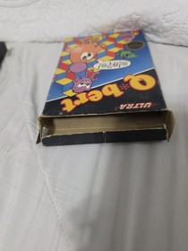 Q Bert Nintendo NES W/Box, Sleeve, Styrofoam & Cart Tested & Working