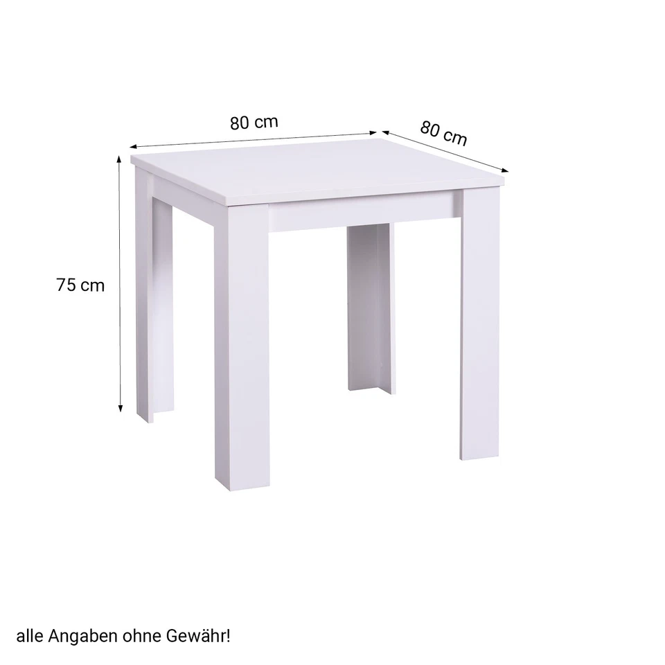 Esstisch Ausziehbar Massiv Weiß Esszimmertisch Küchentisch Holz Homestyle4u - Bild 3 von 4