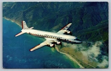 Vintage American Airlines DC-7 Flagship Airplane Postcard