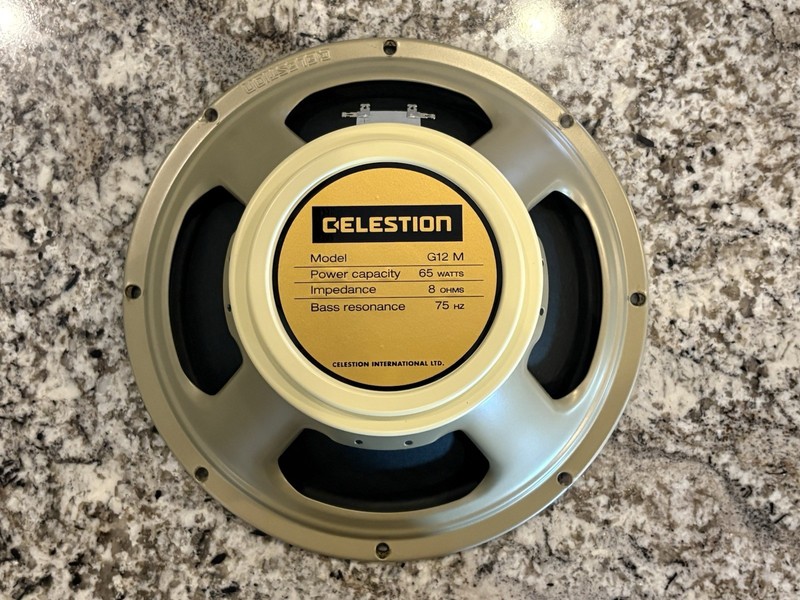 Celestion G12M-65 Creamback 65-watt 8-ohm 12-inch Guitar Amplifier Speaker MINT