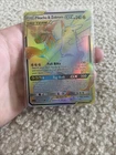 2019 Pokémon TCG Rainbow Rare Pikachu And Zekrom Gx Tag Team 33/181 Sm9