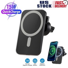 15W Wireless Magnetic Charger Car Mount Holder for iPhone 13 14 15 16 17 Pro Max