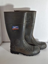 Blundstone 028 Safety Gumboots Mens Sz 9 Waterproof Steel Toe Rubber Work Boots