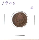 1905 US Indian Head Cent  G Good Free Shipping
